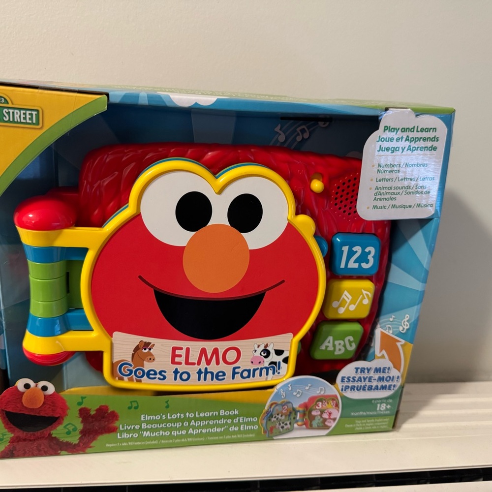 Sesame Street Elmo Learning Book - Red, Blue, Green